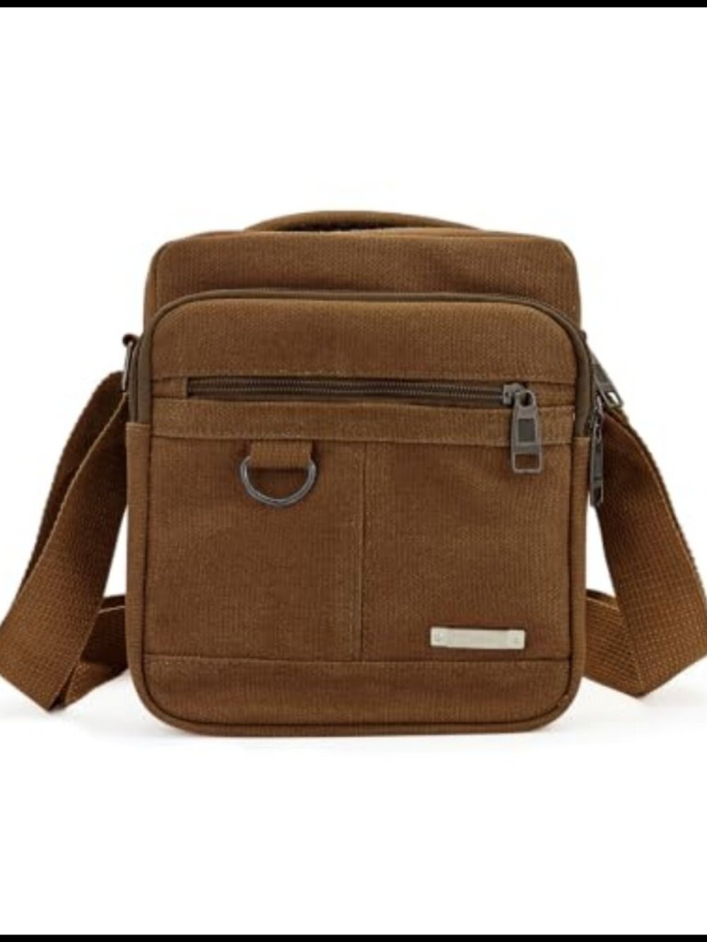 Canvas Crossbody Messenger Bag for Men Adjustable Strap Handle